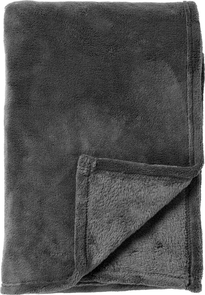 Dutch Decor Wohndecke Sidney 140x180 cm Grau Flanell-Fleece