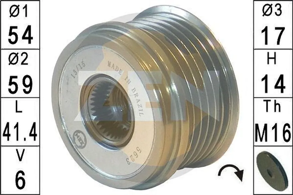 Ricambio Puleggia Alternatore ERA ZN5623 per Opel Astra e BMW