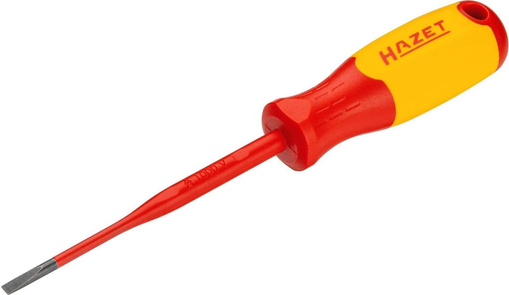Hazet Elektriker-Schraubendreher, schutzisoliert Schlitz Profil, SW 0,6 x 3,5 mm