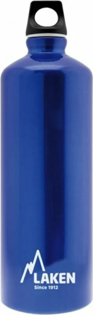 Bouteille d'eau Laken Futura bleu 1L en aluminium avec goulot étroit