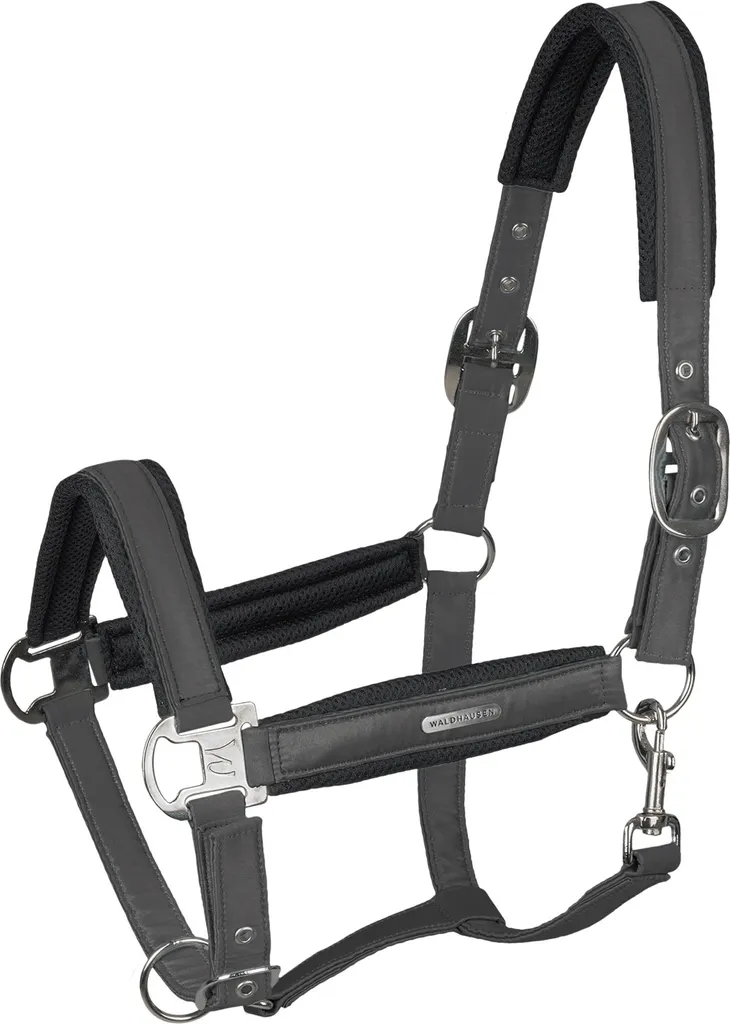 Waldhausen Licol en Nylon Breath Anthracite VB pour Cheval et Poney