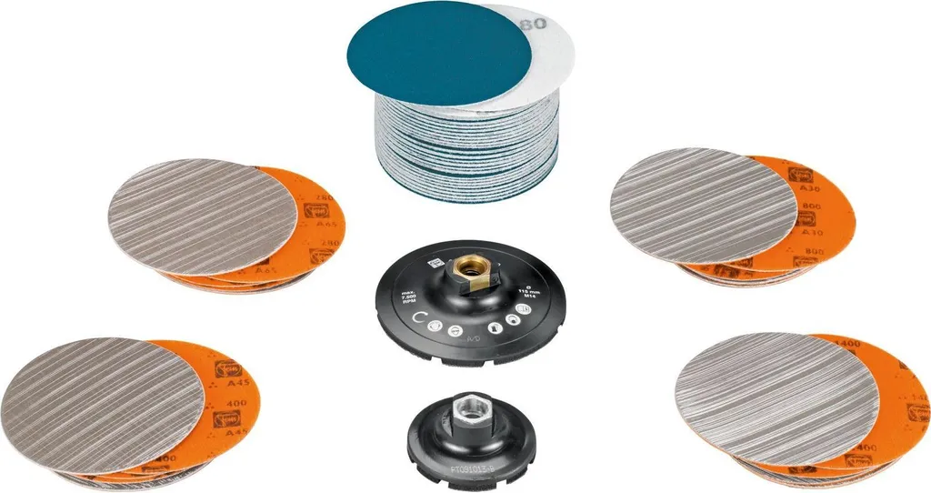 Éliminez les Rayures sur Inox avec le Set Fein 63806193040 pour Polissage
