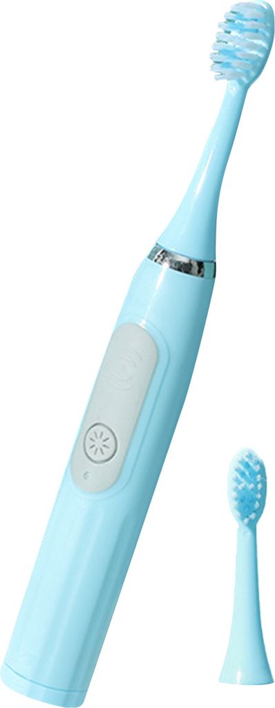 Elektrische Zahnbürste Handheld Weiche Borsten wasserdichte Schallweih -Reinigung Zahnbürste für Erwachsene-Himmelblau