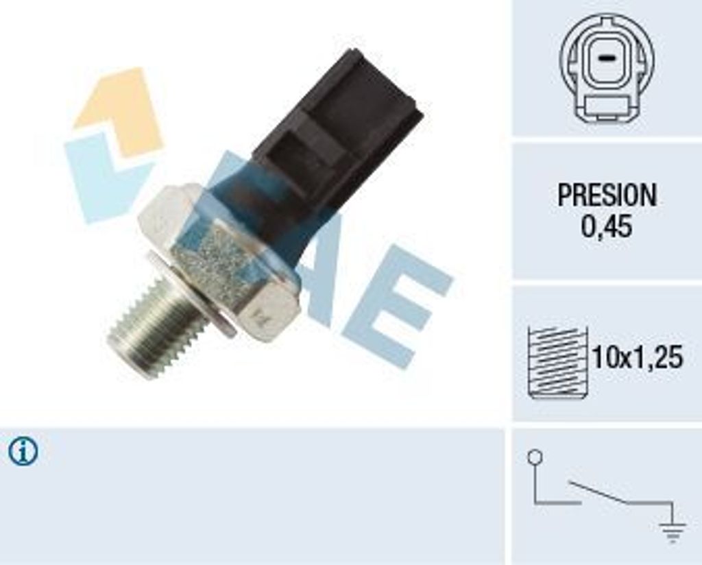 FAE 12614 Öldruckschalter Öldrucksensor für JAGUAR S-Type (X200) XJ Limousine (X350, X358) XJ (NAW, NBW) XK 8 Cabrio (X100) XK 8 Coupe (X100)
