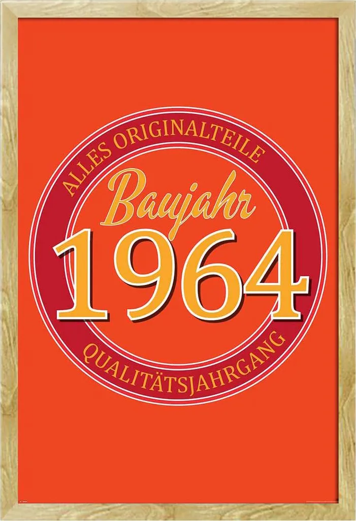 Offerta Poster 1964 con Cornice Rimovibile Shinsuke - Edizione 60 Anni