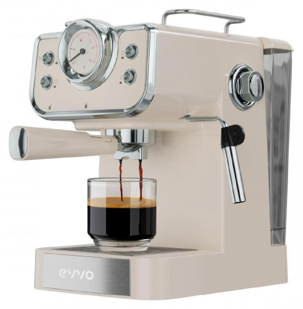 EVVO Cafetière expresso intense rétro beige - Cafetière Image du produit 
