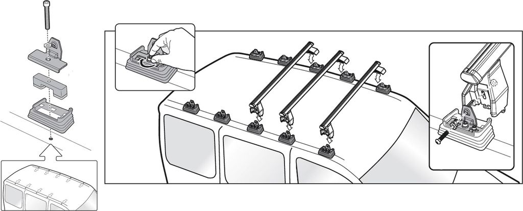Dachbox VDP JUXT600 abschließbar 600 Ltr + Dachträger Menabo Tema kompatibel mit für Mercedes B-Klasse W246 (Kombi 5 Türer) ab 2012 Stahl