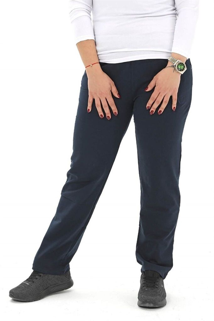 Damen Große Größen Jogginghose Sporthose Marineblau XL Trainingshose Pyjama Freizeit Baumwolle Warm P-9