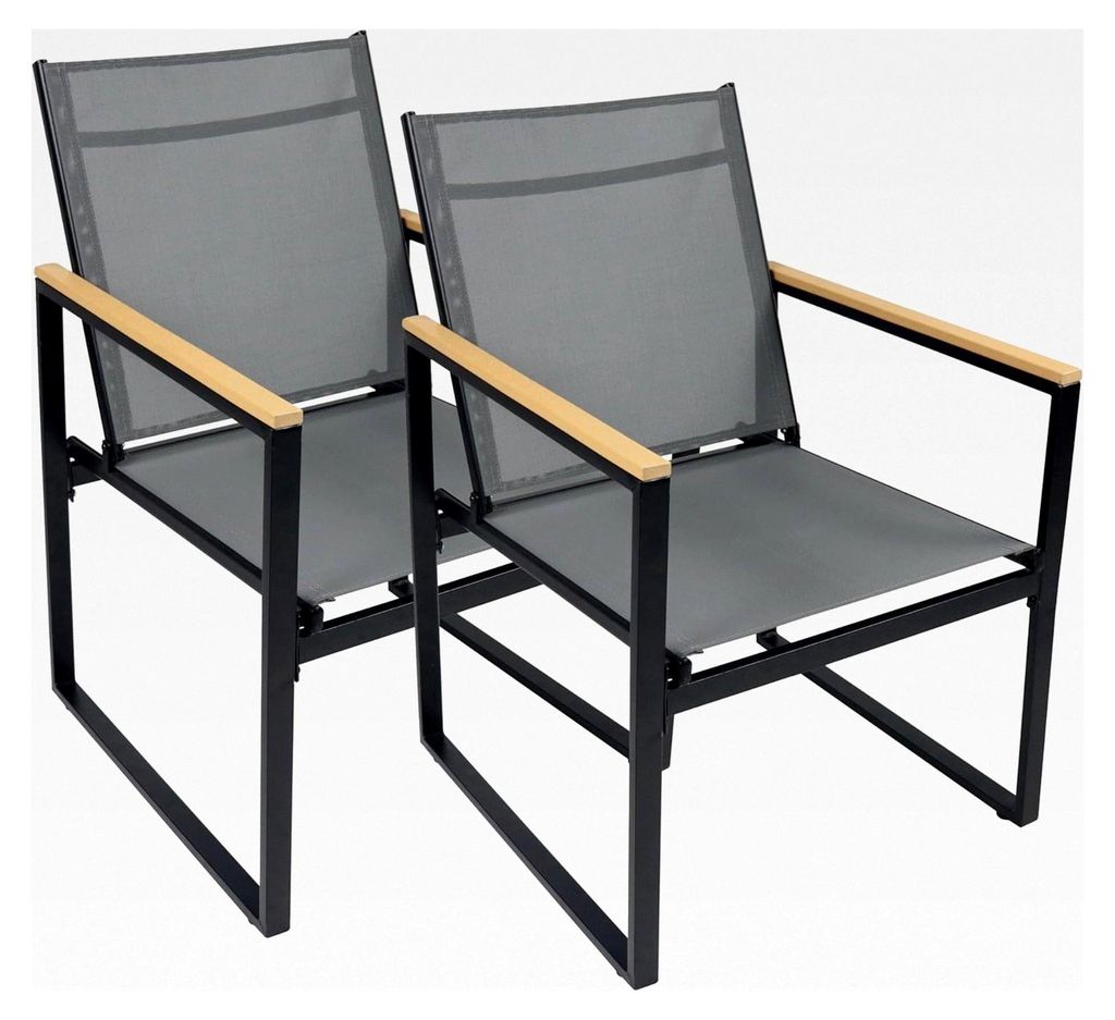 4-teiliges Set Gartenstuhl | Loungestuhl mit hohem Sitzkomfort | Maße ca. H. 83 x B. 54 x T. 65 cm | Gartenstühle | Gartenmöbel