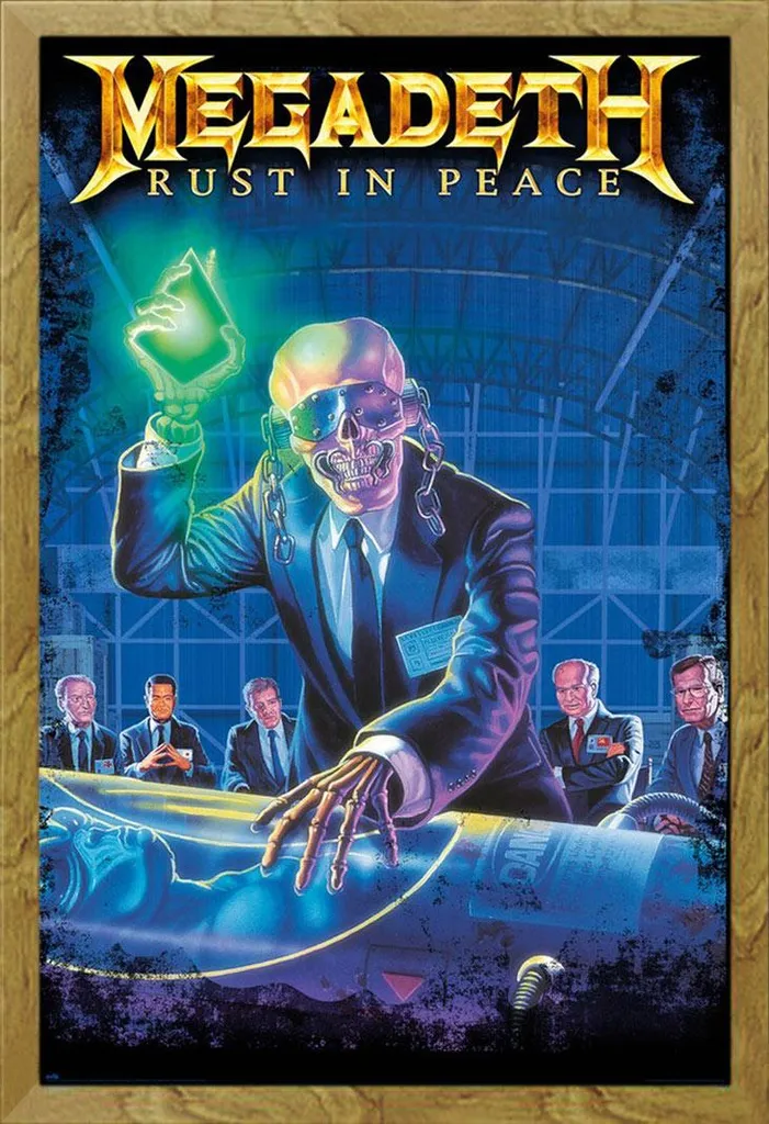 Cornice Shinsuke Maxi MDF Oak + Poster Megadeth Rust in Peace 61x91,5