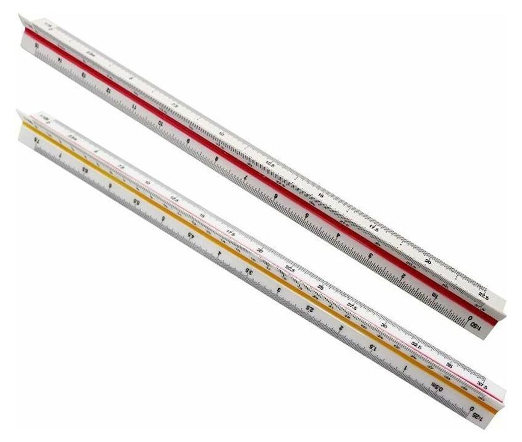 Architektonické pravidlo 30 cm, trojúhelníkové pravidlo, Obrázek produktu 
