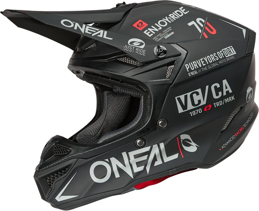Casque Oneal 5Srs Brand Noir Gris XS cross polyacrylique