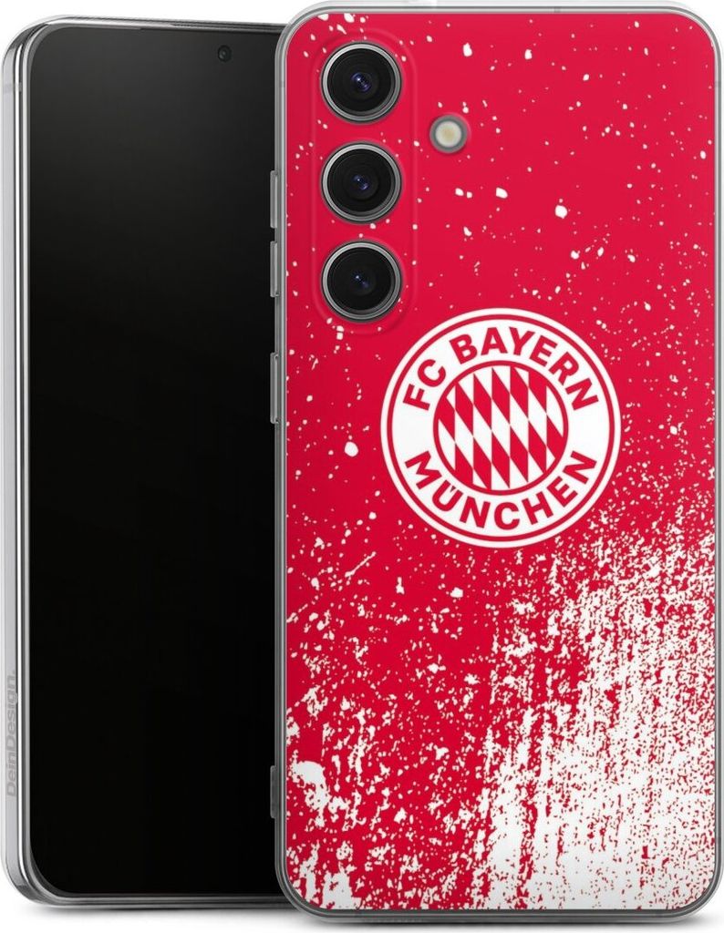 DeinDesign Handyhülle für Samsung Galaxy S25 Silikon Hülle Case Smartphone Schutzhülle FC Bayern München FCB Offizielles Lizenzprodukt
