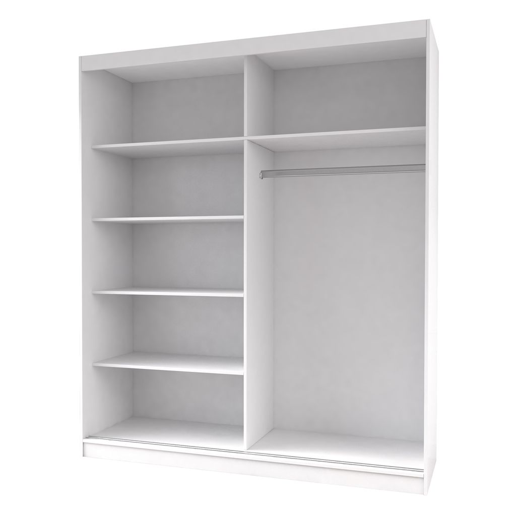 Schwebetürenschrank Kleiderschrank Schrank 183 cm Produktbild 3