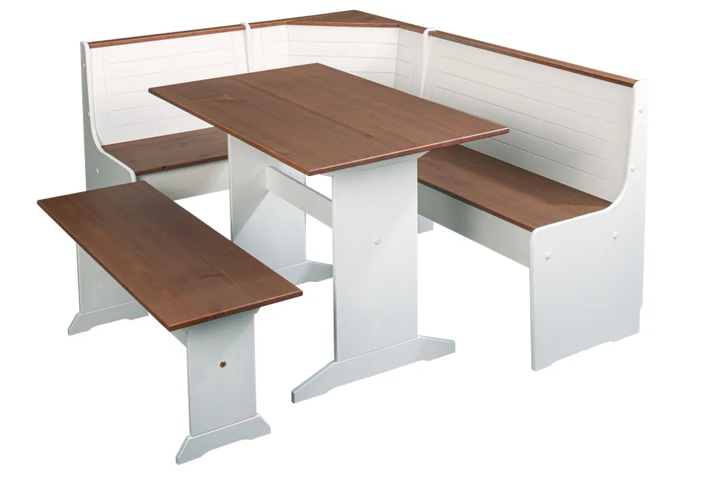 Banc WrightC blanc/marron : la solution gain de place pour votre entrée - 7