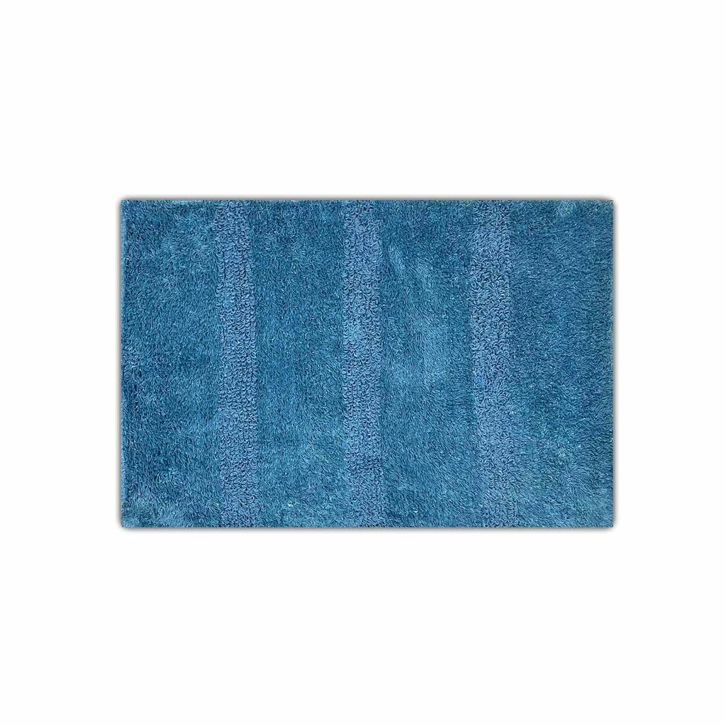 Badezimmer Teppich 60x40 cm Badematte Badvorleger Streifen Produktbild 