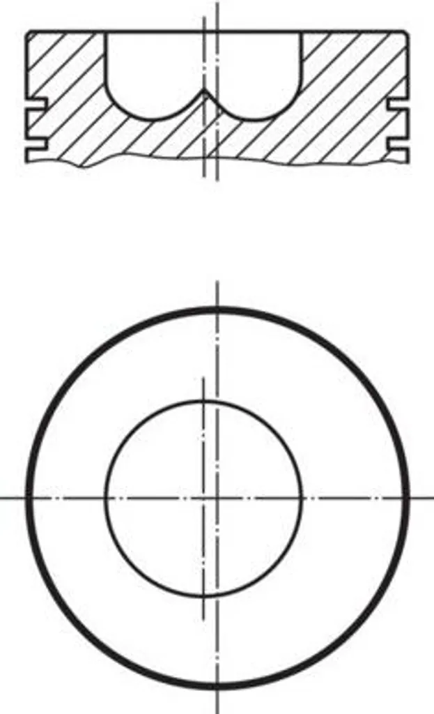 Piston Fiat 2,8 JTD 94,40mm STD en alliage renforcé anticorrosion