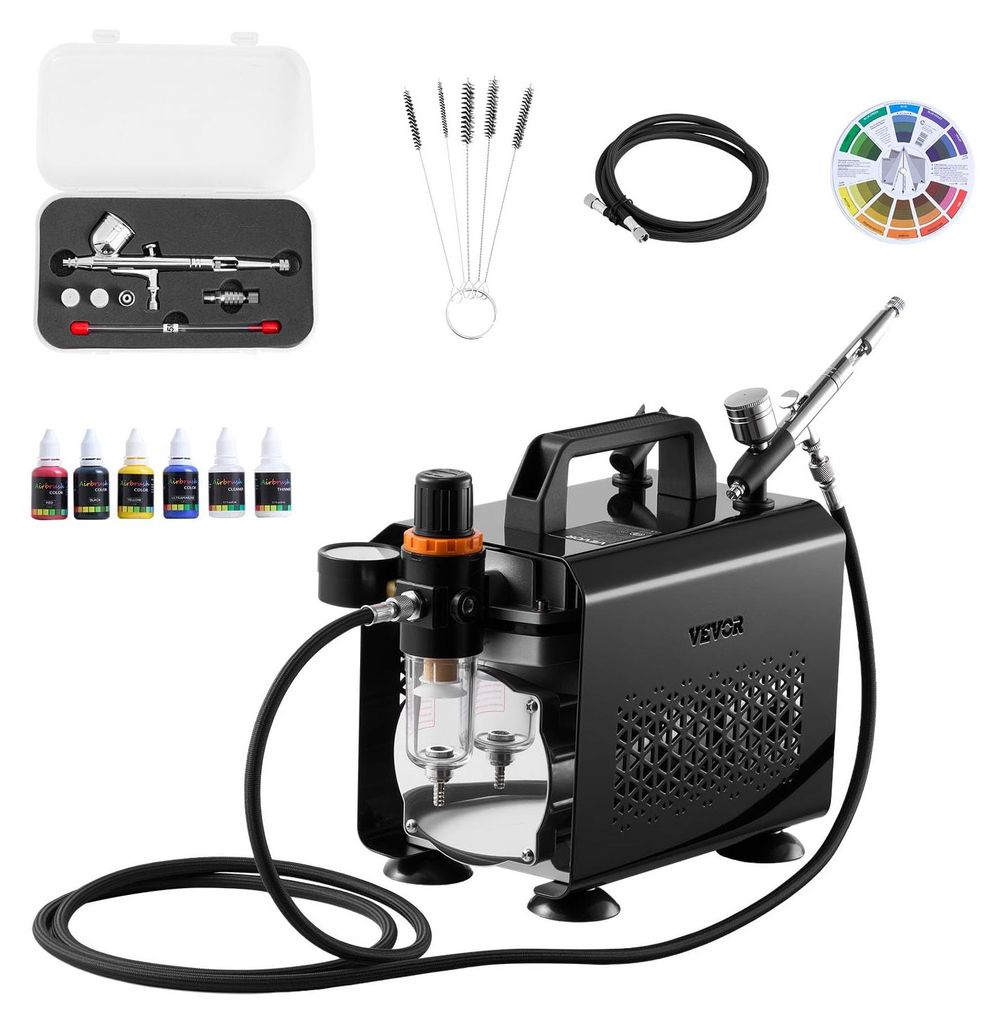 VEVOR airbrush set 1/6 hp so vzduchovým kompresorom, 1 Obrázok produktu 