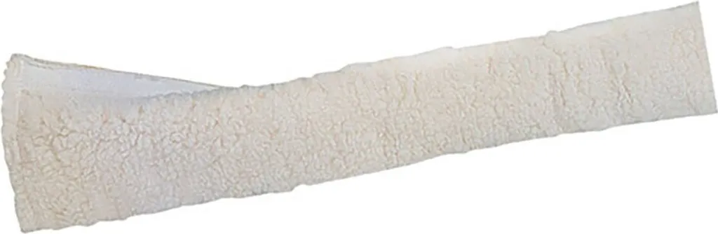 Couvre-ceinture Mehis polaire blanc doux pour ceinture de sécurité auto