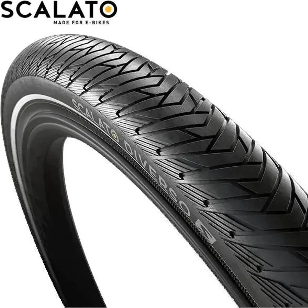 Pneu vélo de ville Scalato Diverso 28 pouces avec bandes réfléchissantes