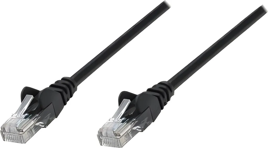 Câble Réseau 20m Cat6A S/FTP Noir en Cuivre LSZH Blindé 10Gbps avec Gaine Anti-Feu