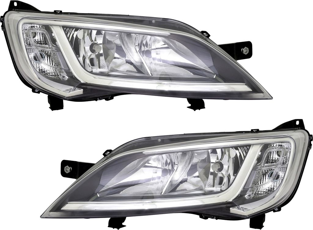 TYC Scheinwerfer Set für Ctiroen Fiat Ducato Peugeot LWR Stellmotor TFL DRL H7