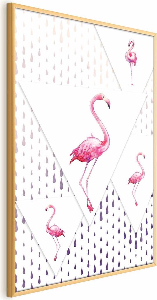 Posterpapier Poster - Flamingo Family 21x30 cm Für Kinder g-C-0119-ao-a