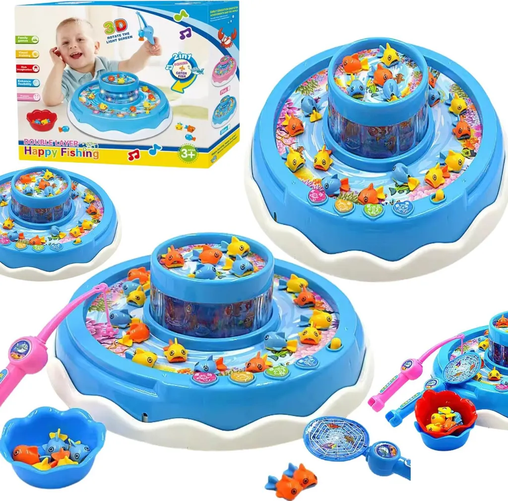 Jeu de pêche éducatif : améliorez la motricité avec LED et mélodies