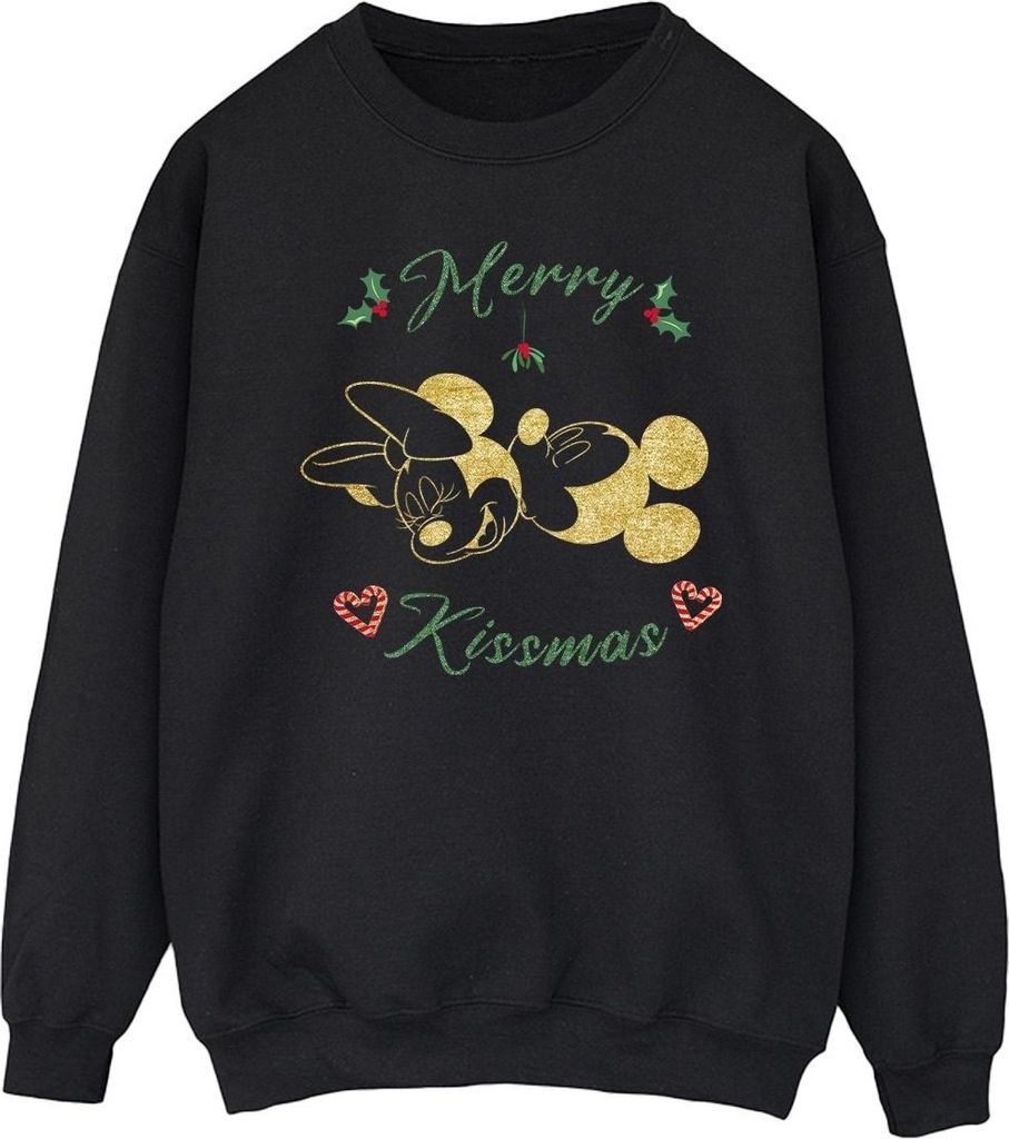 Disney - "Merry Kissmas" Sweatshirt für Herren BI39896 (S) (Schwarz)