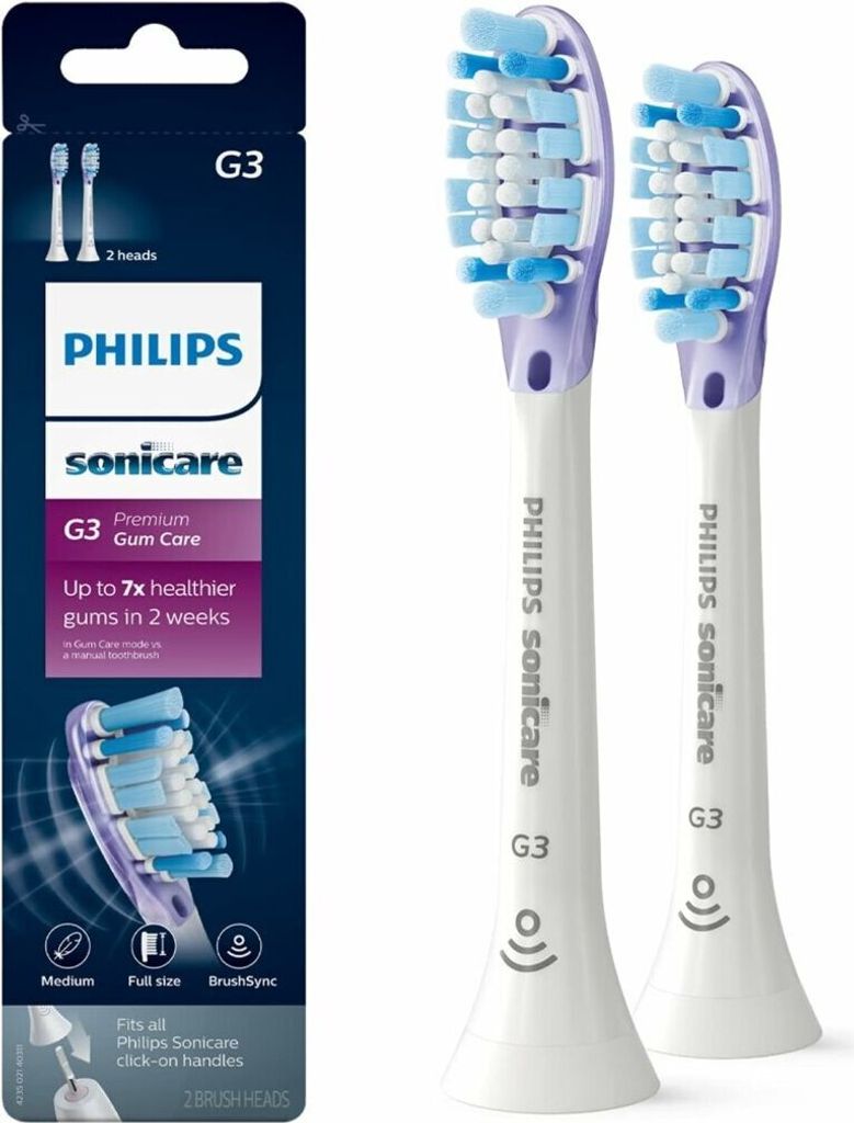 Philips Sonicare G3 Premium Gum Care HX9052/17 2x Weiße Produktbild 