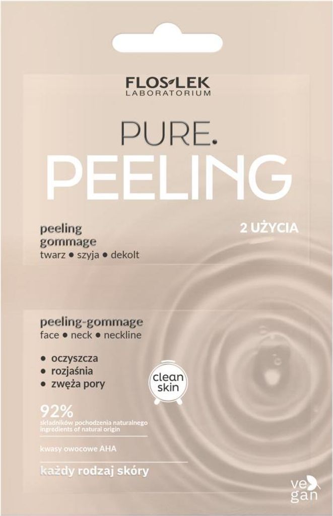 Flos-Lek Purifying Face Neck Decolletage Peeling Set - Duo Pack