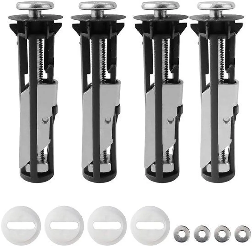 Visserie pour abattant de WC avec 4 vis inox pour réparer votre siège fixe