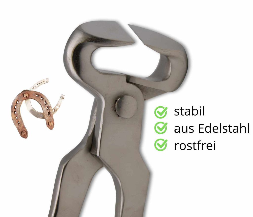 AMKA Hufschneidezange schräge Backen aus Edelstahl, Größe:12