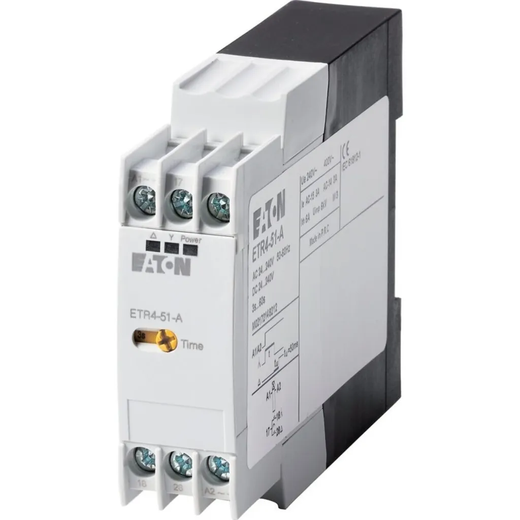 Relais Temporisé pour Démarrage Étoile-Triangle 3-60s Eaton 240V
