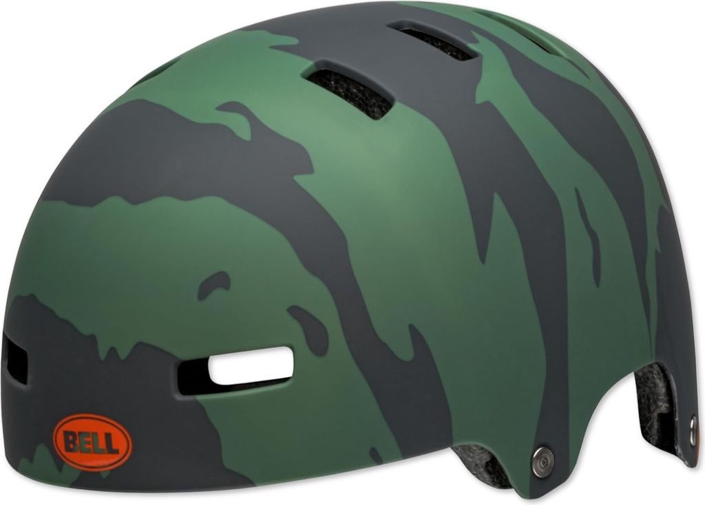 Bell SPAN Fahrradhelm matte ravine green/orange S Dunkelgrün