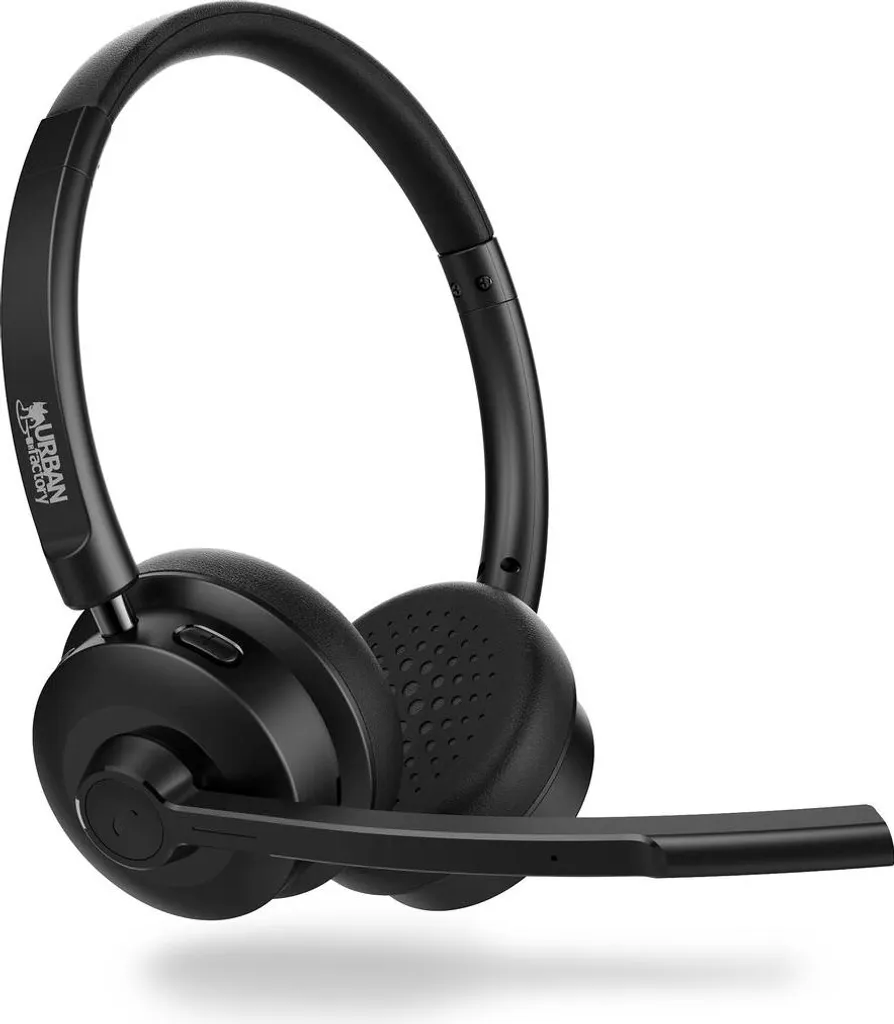 Cuffie Urban Factory HBV50UF-V2 Nero - Wireless Bluetooth 5.3 per Smart Working