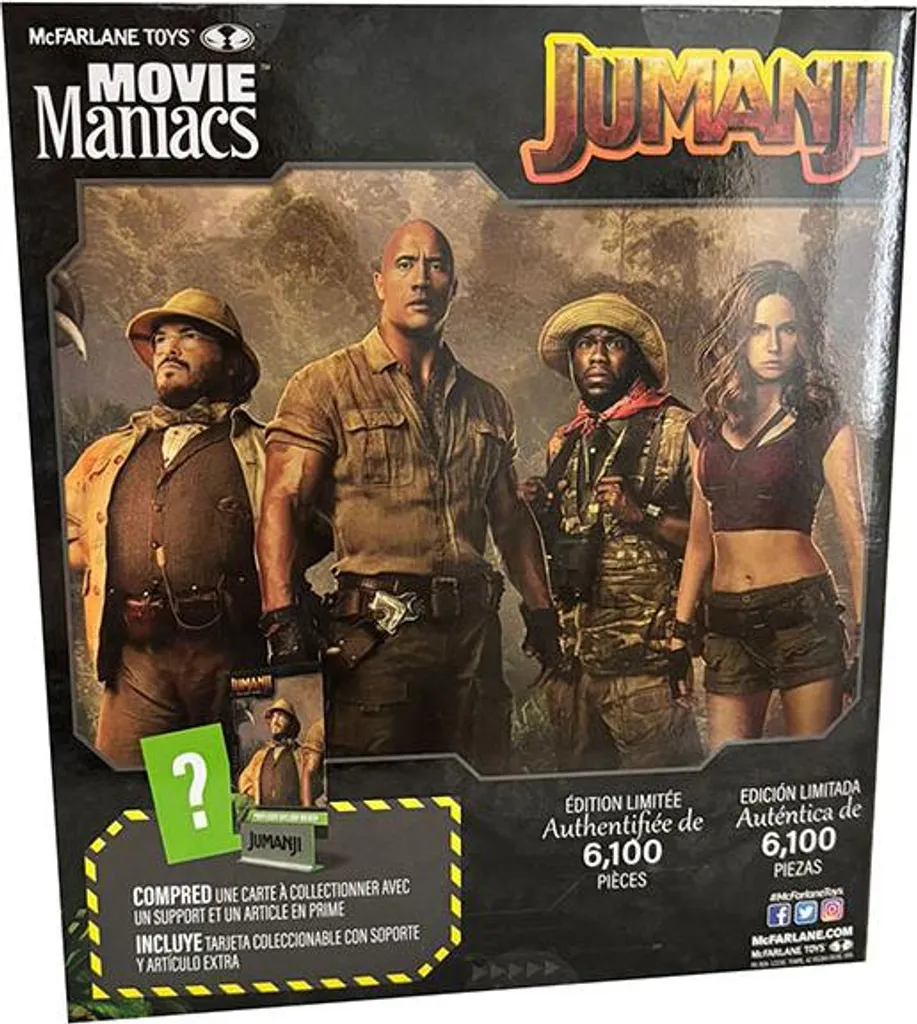 Figurine de Collection Jumanji Professeur Sheldon Oberon Authentifiée