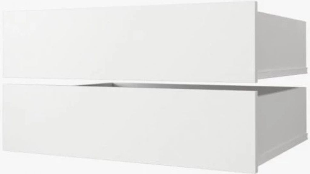 Set mit 2 Schubladen für einen 60 cm tiefen UNIS-Schrank – Weiß