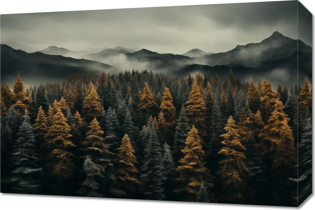 Bild 60x40cm Nebeliger Morgen
