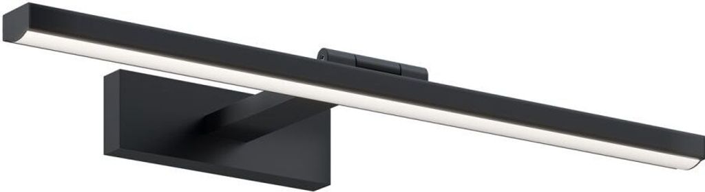 LED Spiegelleuchte Metall 4000 K neutralweißes Licht 820 lm 5 cm hoch Schwarz länglich Modern Wandlampe Bad