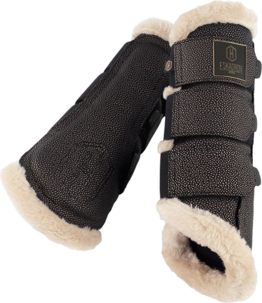 Eskadron Gamaschen Stingray Fauxfur Heritage 2024 Dressurgamaschen Black S