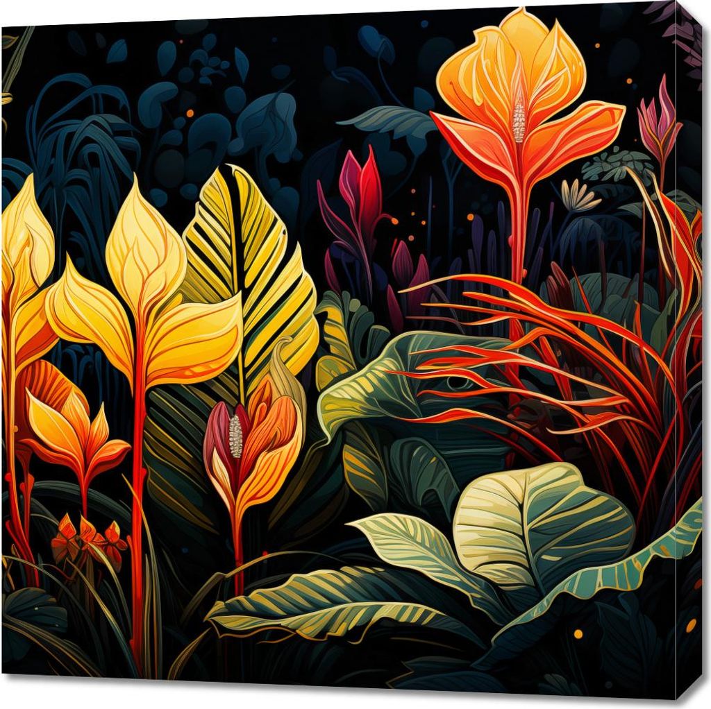 Bild 70x70cm Tropische Symphonie