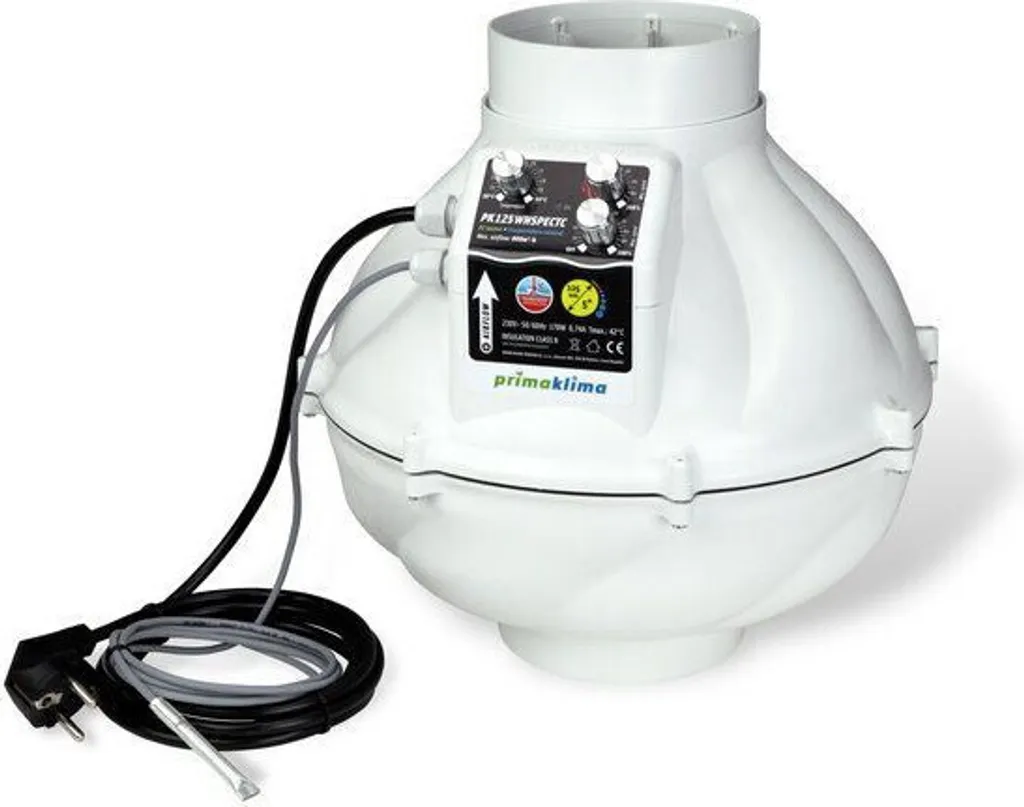 Extracteur d'air silencieux Prima Klima Whisperblower EC 125mm 800m3/h