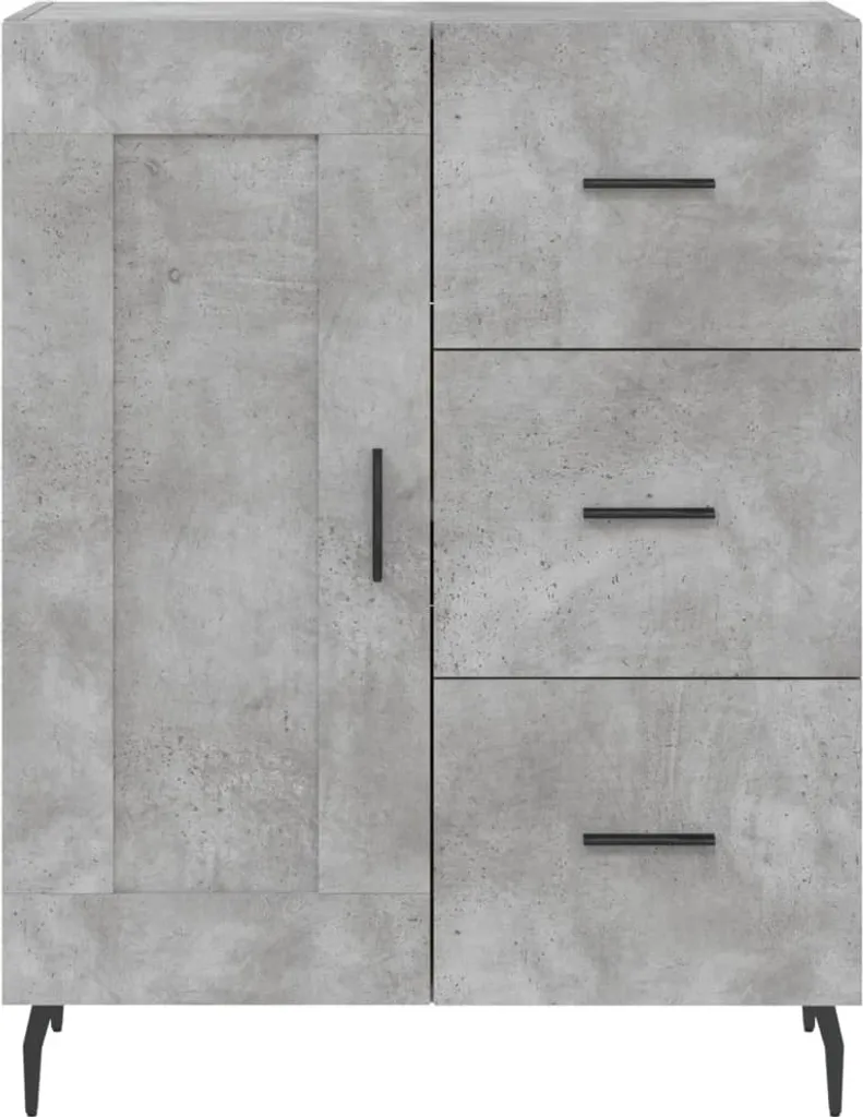 Credenza Salvaspazio Grigio Cemento | Mobile Bagno e Living 90cm - 5