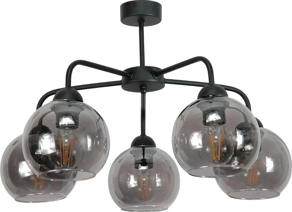 Plafonnier noir style vintage industriel ROGER pour salon et cuisine
