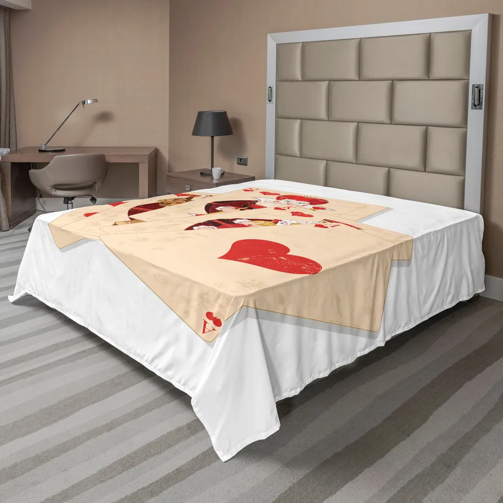 Drap plat ABAKUHAUS Alice au pays des merveilles 266x260cm Crown Gambler