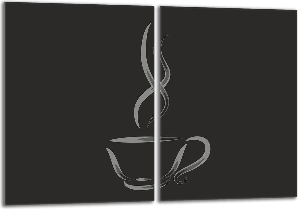 Glasschutzplatte für den Herd 2x40x52 Kaffee