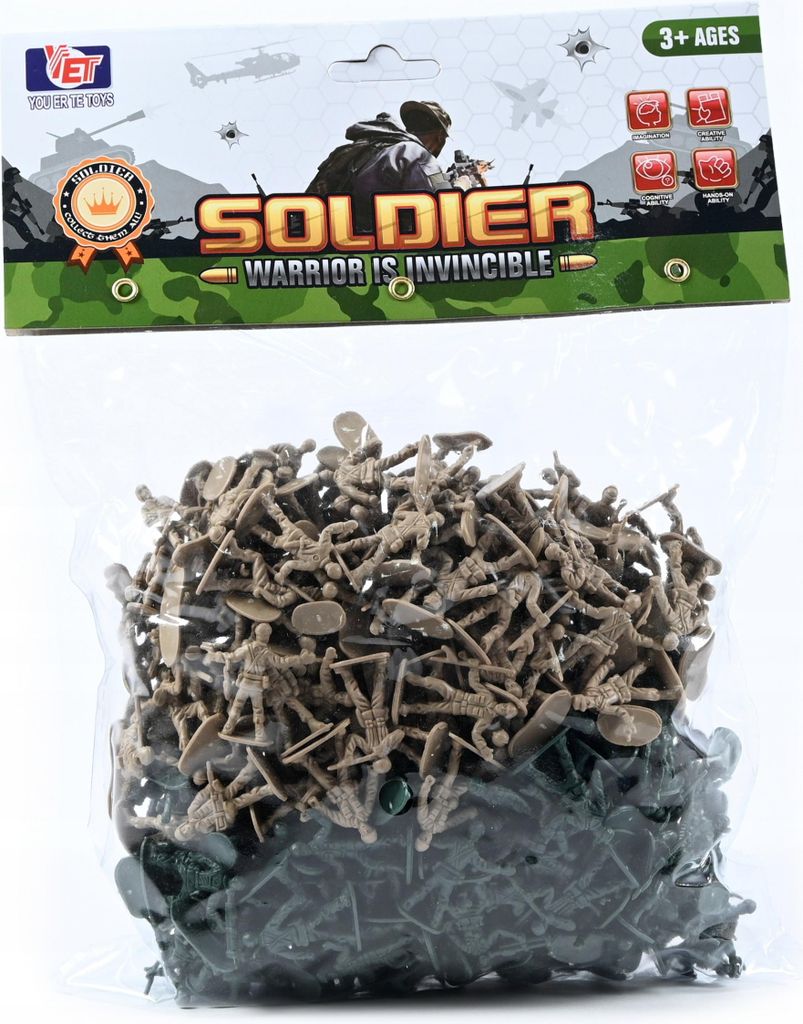 Spielzeug Soldaten Set Armee Figuren 3cm Kunststoff Militär Spielset Strategie