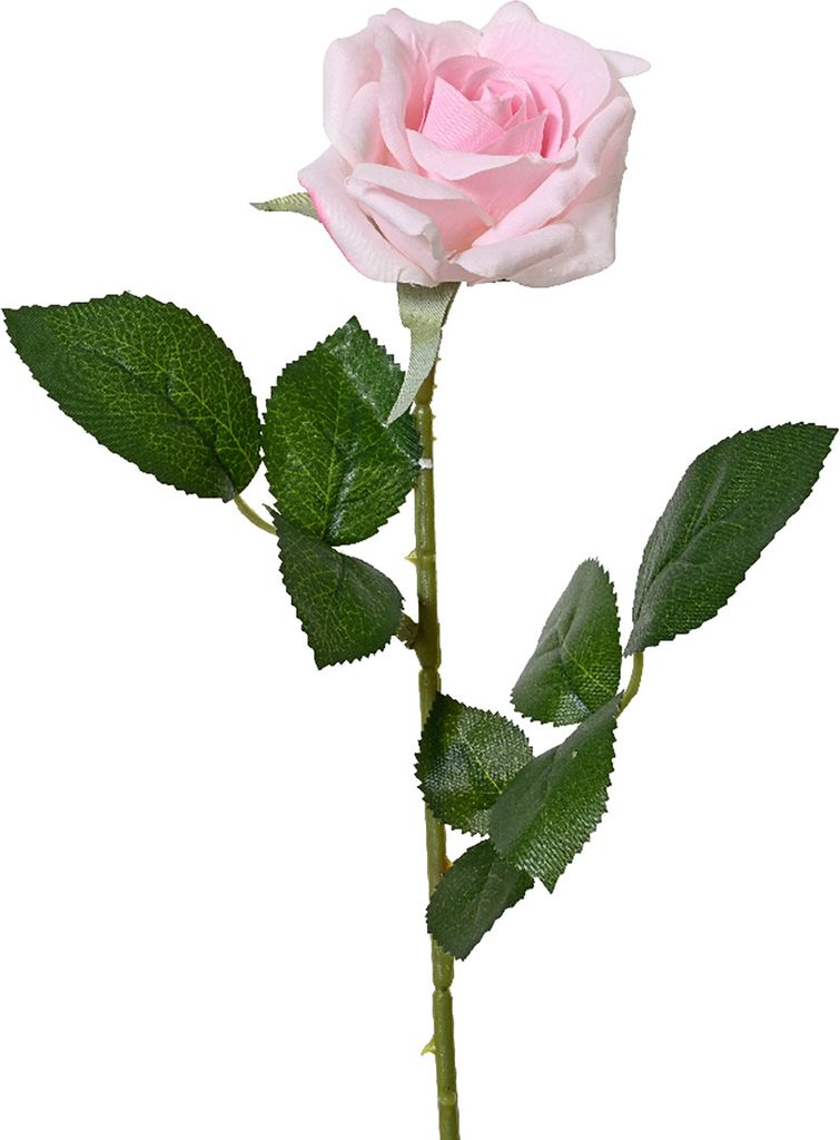 Künstliche Rose mit Stiel 8x55cm Rosa Produktbild 