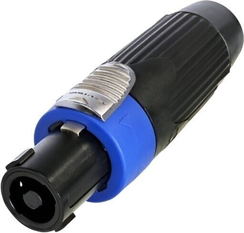 Neutrik NLT4FXX-BAG, speakON, Schwarz, Blau, Weiblich, Gerade, Metall, Kupfer